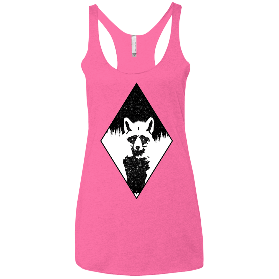 Starry Raccoon Women's Triblend Racerback Tank