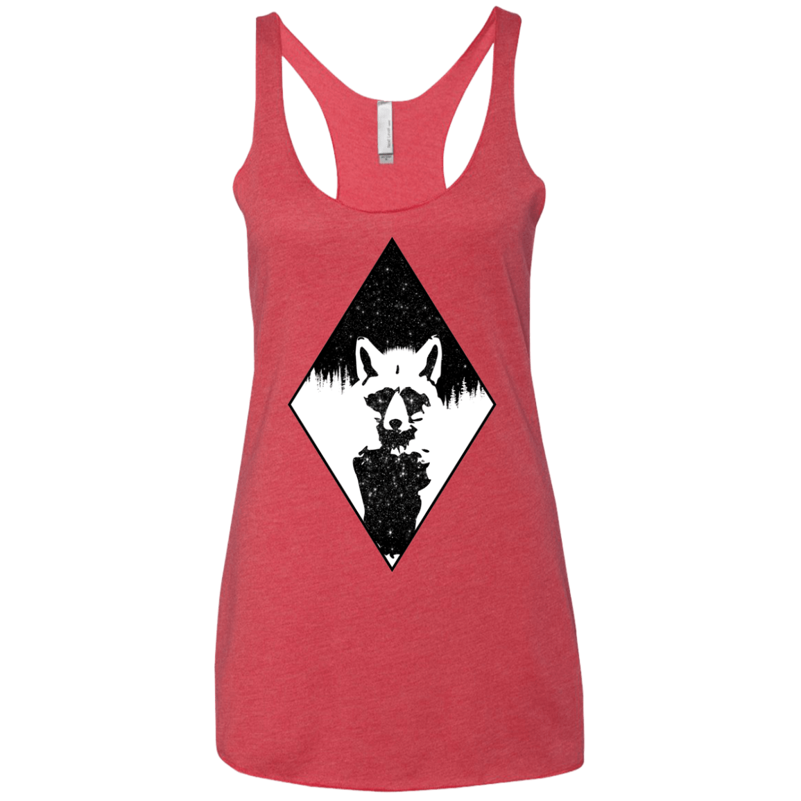 Starry Raccoon Women's Triblend Racerback Tank