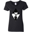 T-Shirts Black / S Starry Raccoon Women's V-Neck T-Shirt