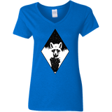 T-Shirts Royal / S Starry Raccoon Women's V-Neck T-Shirt