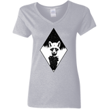 T-Shirts Sport Grey / S Starry Raccoon Women's V-Neck T-Shirt