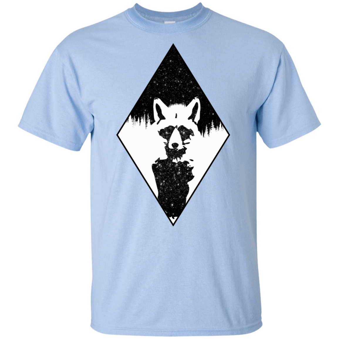 T-Shirts Light Blue / YXS Starry Raccoon Youth T-Shirt