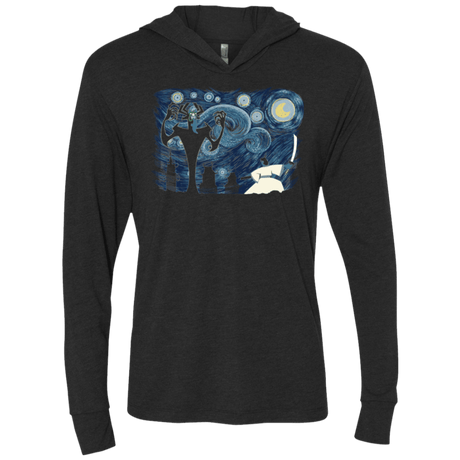 T-Shirts Vintage Black / X-Small Starry Samurai Triblend Long Sleeve Hoodie Tee