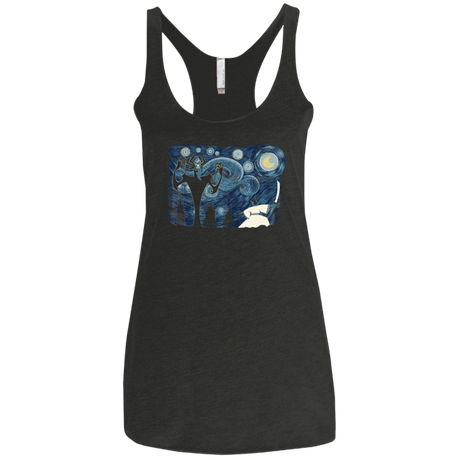 T-Shirts Vintage Black / X-Small Starry Samurai Women's Triblend Racerback Tank