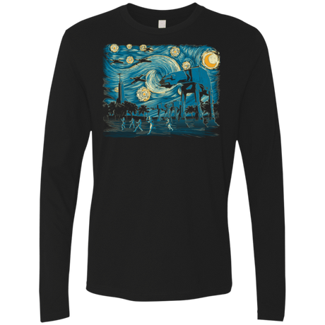 T-Shirts Black / Small Starry Scarif Men's Premium Long Sleeve