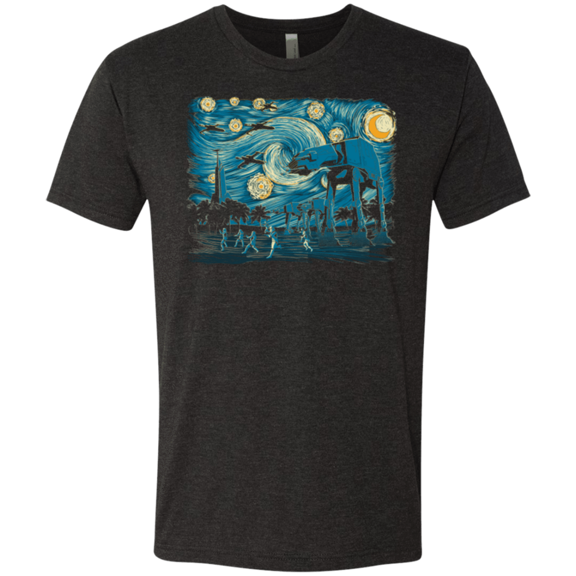 T-Shirts Vintage Black / Small Starry Scarif Men's Triblend T-Shirt