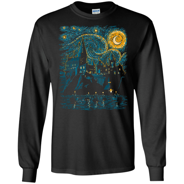 T-Shirts Black / S Starry School Men's Long Sleeve T-Shirt