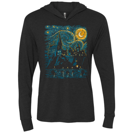 T-Shirts Vintage Black / X-Small Starry School Triblend Long Sleeve Hoodie Tee