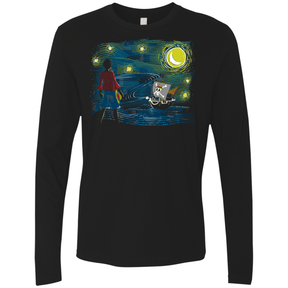 T-Shirts Black / Small Starry Sea Men's Premium Long Sleeve