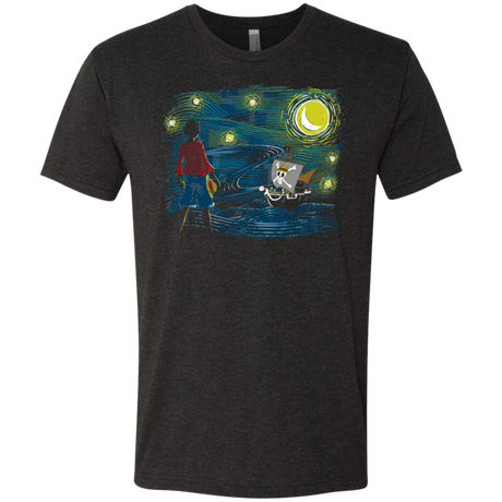 T-Shirts Vintage Black / Small Starry Sea Men's Triblend T-Shirt