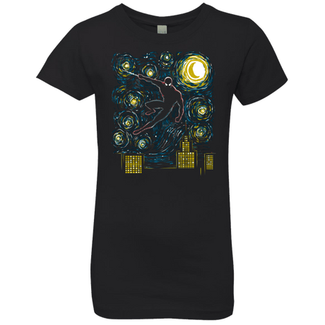 T-Shirts Black / YXS Starry Spider Girls Premium T-Shirt