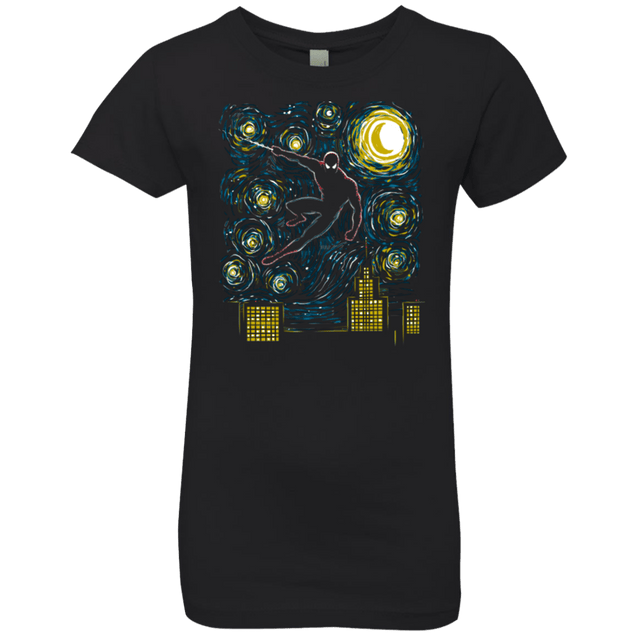 T-Shirts Black / YXS Starry Spider Girls Premium T-Shirt