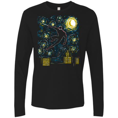 T-Shirts Black / Small Starry Spider Men's Premium Long Sleeve