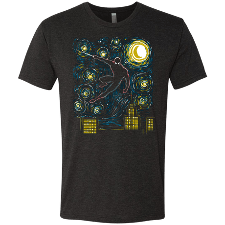 T-Shirts Vintage Black / Small Starry Spider Men's Triblend T-Shirt