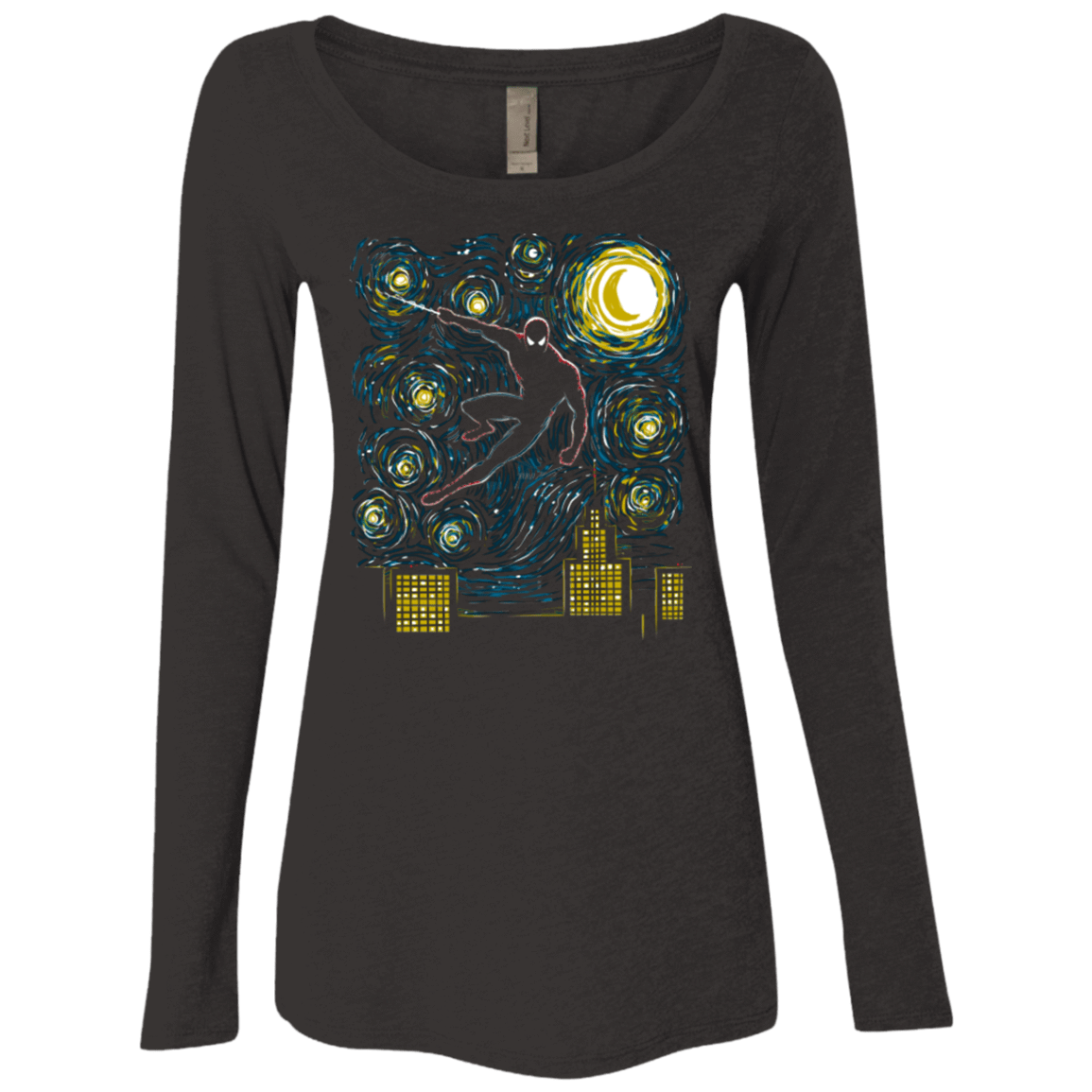 T-Shirts Vintage Black / Small Starry Spider Women's Triblend Long Sleeve Shirt