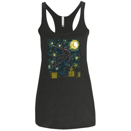 T-Shirts Vintage Black / X-Small Starry Spider Women's Triblend Racerback Tank