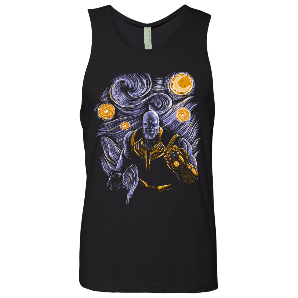 T-Shirts Black / S Starry Thanos Men's Premium Tank Top