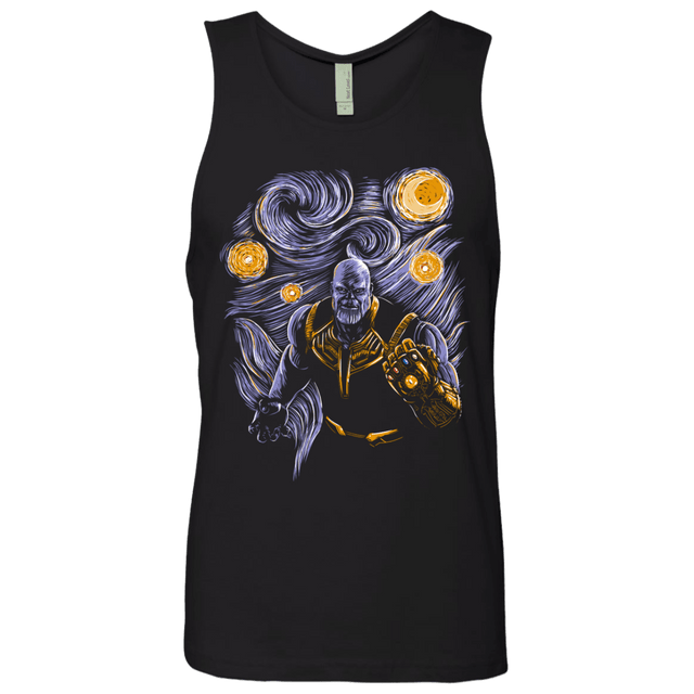 T-Shirts Black / S Starry Thanos Men's Premium Tank Top