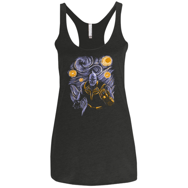 T-Shirts Vintage Black / X-Small Starry Thanos Women's Triblend Racerback Tank