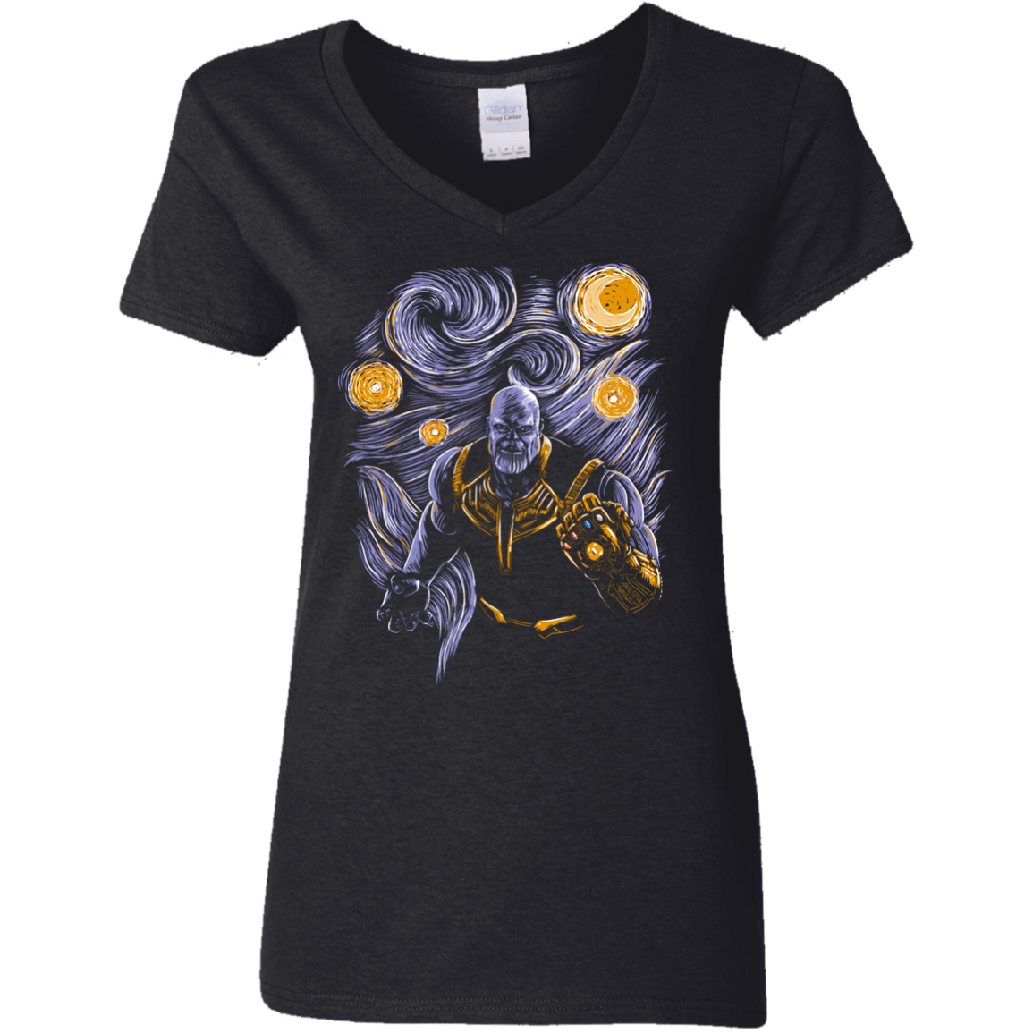 Starry Thanos Women's V-Neck T-Shirt