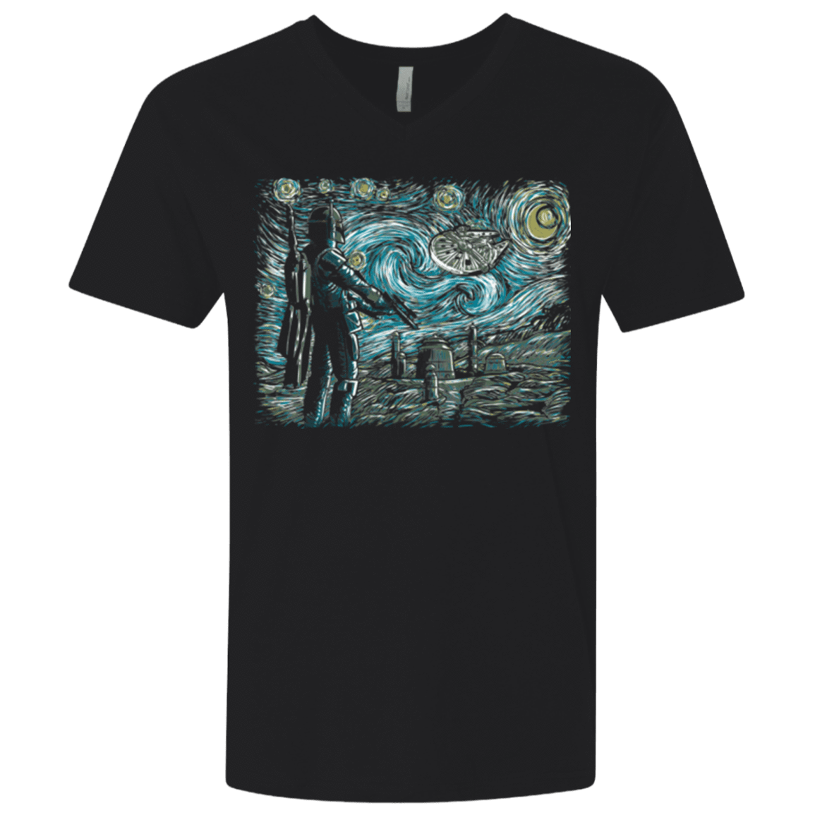 T-Shirts Black / X-Small Starry Wars Men's Premium V-Neck