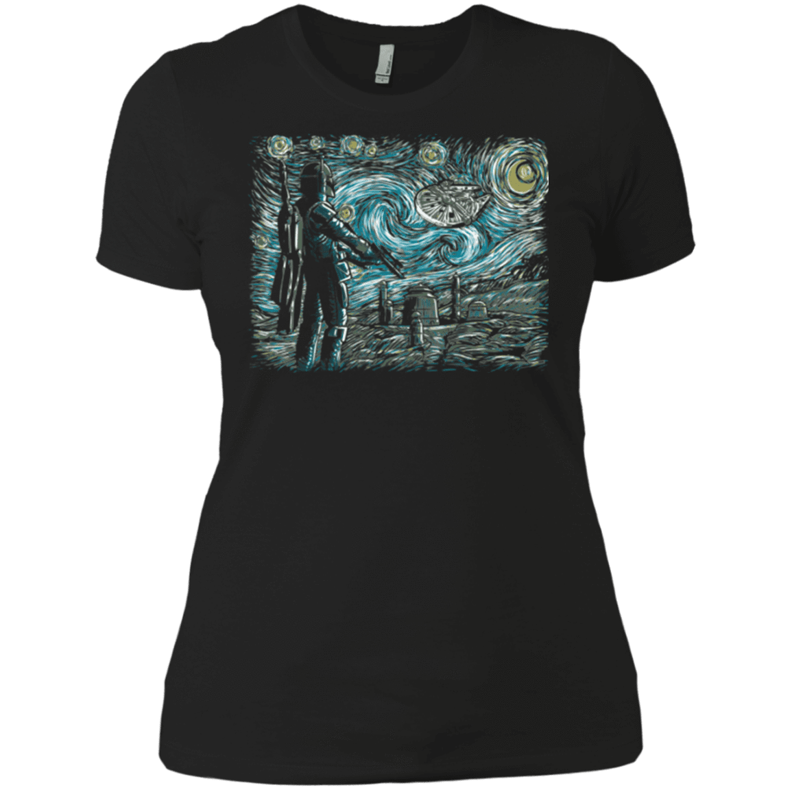 T-Shirts Black / X-Small Starry Wars Women's Premium T-Shirt