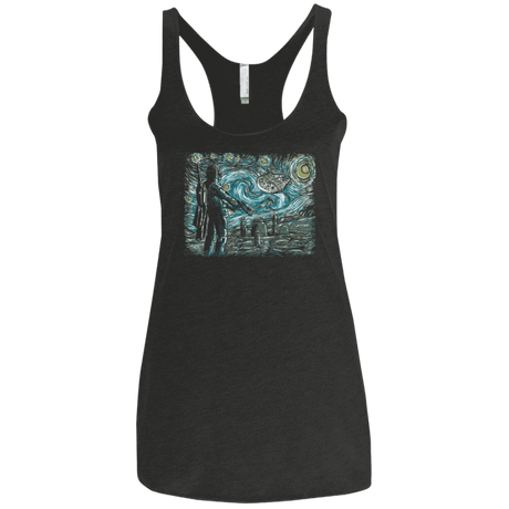 T-Shirts Vintage Black / X-Small Starry Wars Women's Triblend Racerback Tank