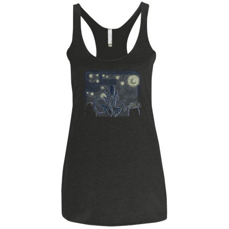 T-Shirts Vintage Black / X-Small Starry Xenomorph Women's Triblend Racerback Tank