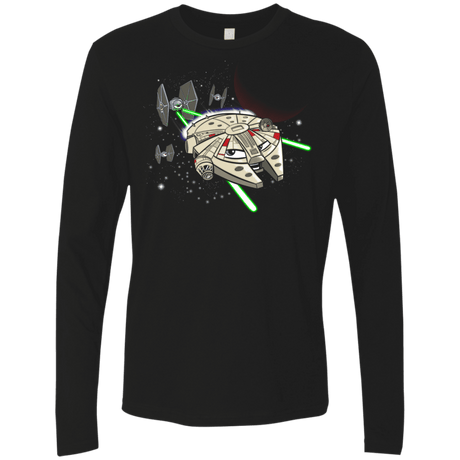 T-Shirts Black / Small Stars Men's Premium Long Sleeve