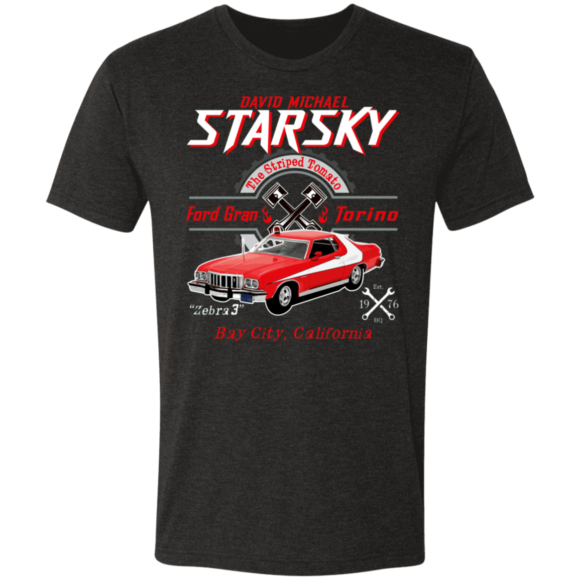 T-Shirts Vintage Black / S Starsky Torino Men's Triblend T-Shirt