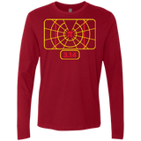 T-Shirts Cardinal / Small Stay on Pi Men's Premium Long Sleeve