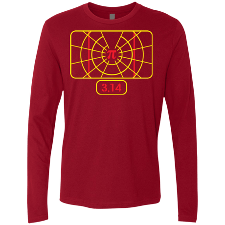 T-Shirts Cardinal / Small Stay on Pi Men's Premium Long Sleeve