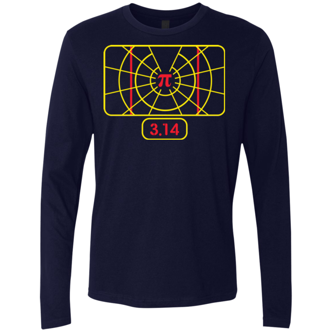 T-Shirts Midnight Navy / Small Stay on Pi Men's Premium Long Sleeve