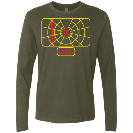 T-Shirts Military Green / Small Stay on Pi Men's Premium Long Sleeve