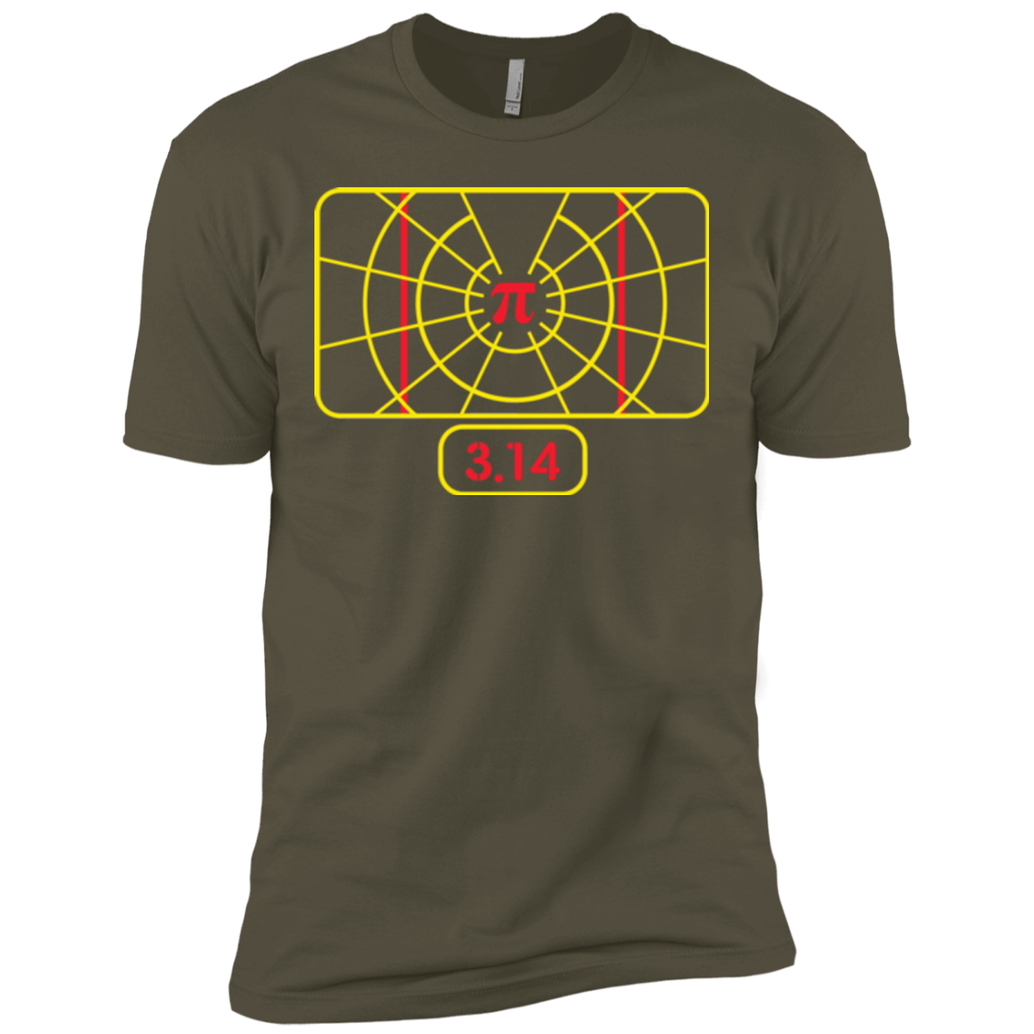 T-Shirts Military Green / X-Small Stay on Pi Men's Premium T-Shirt