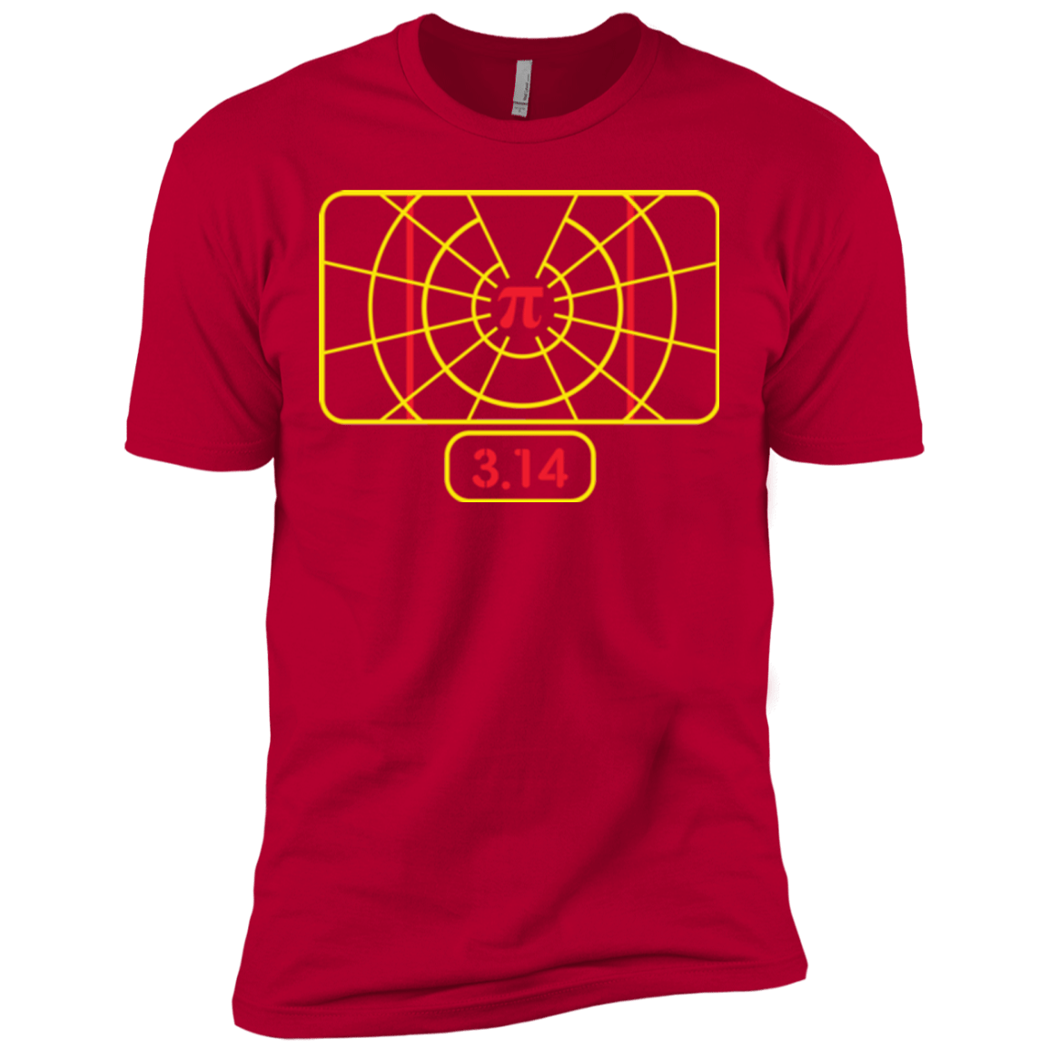T-Shirts Red / X-Small Stay on Pi Men's Premium T-Shirt