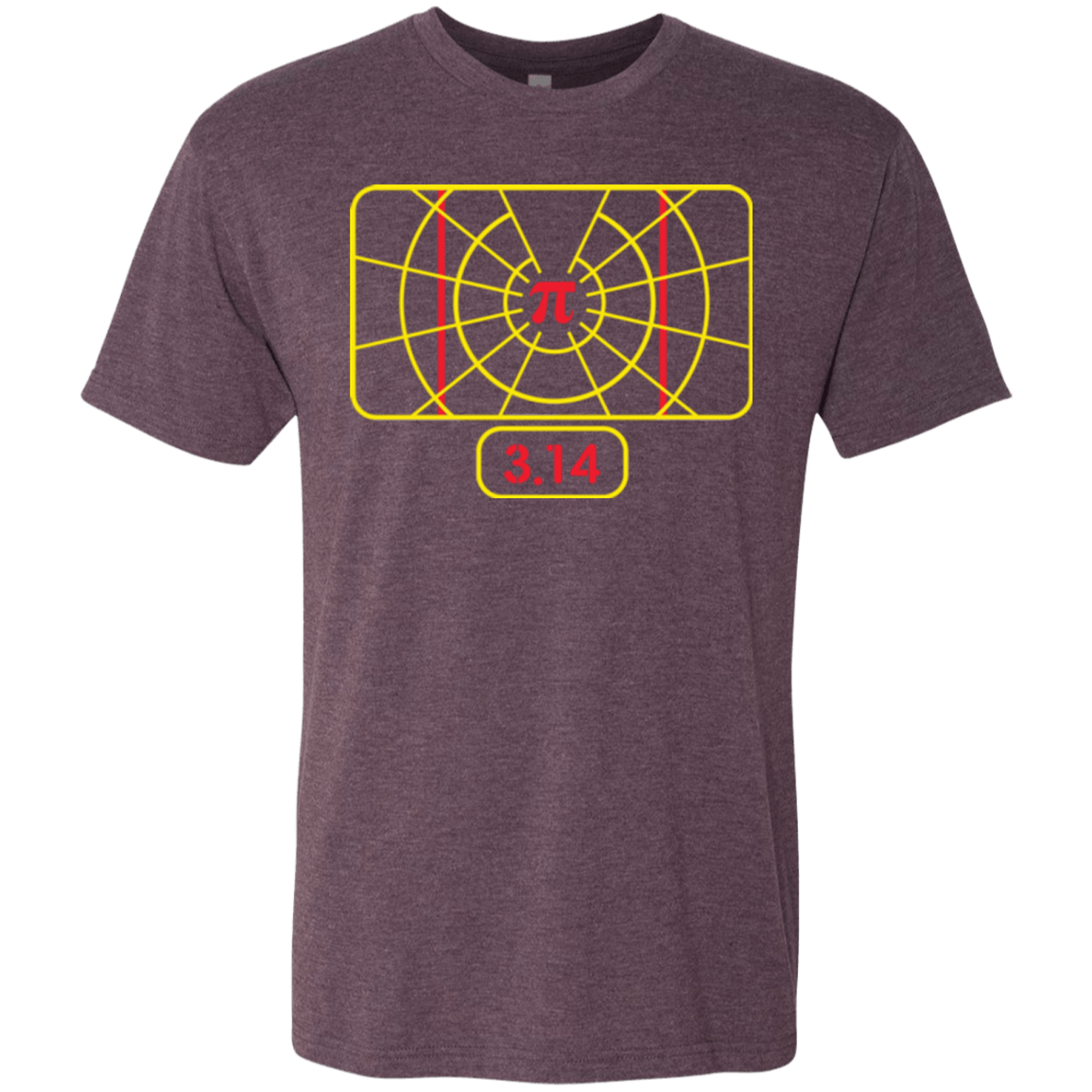 T-Shirts Vintage Purple / Small Stay on Pi Men's Triblend T-Shirt