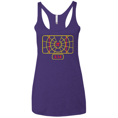 T-Shirts Purple / X-Small Stay on Pi Women's Triblend Racerback Tank