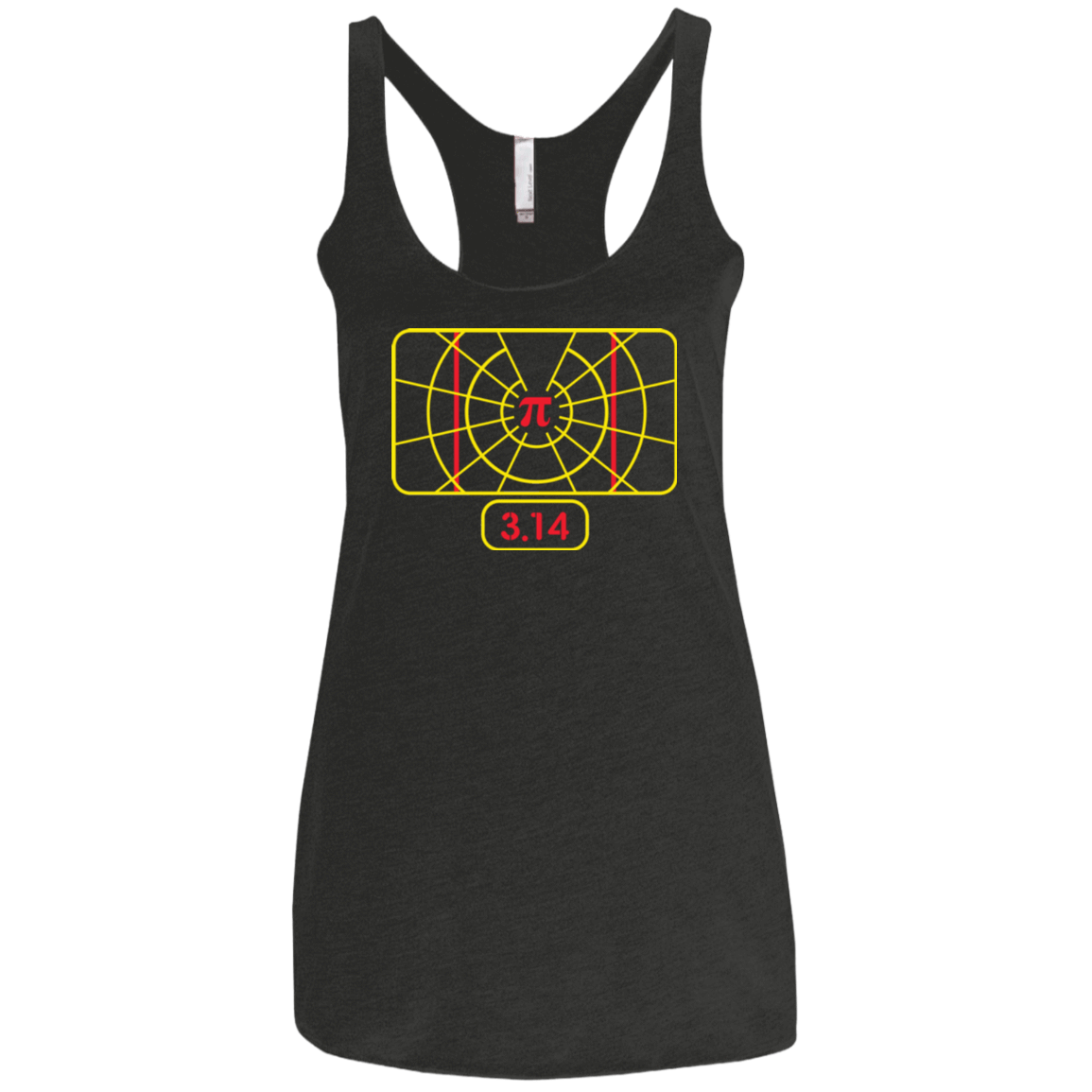 T-Shirts Vintage Black / X-Small Stay on Pi Women's Triblend Racerback Tank