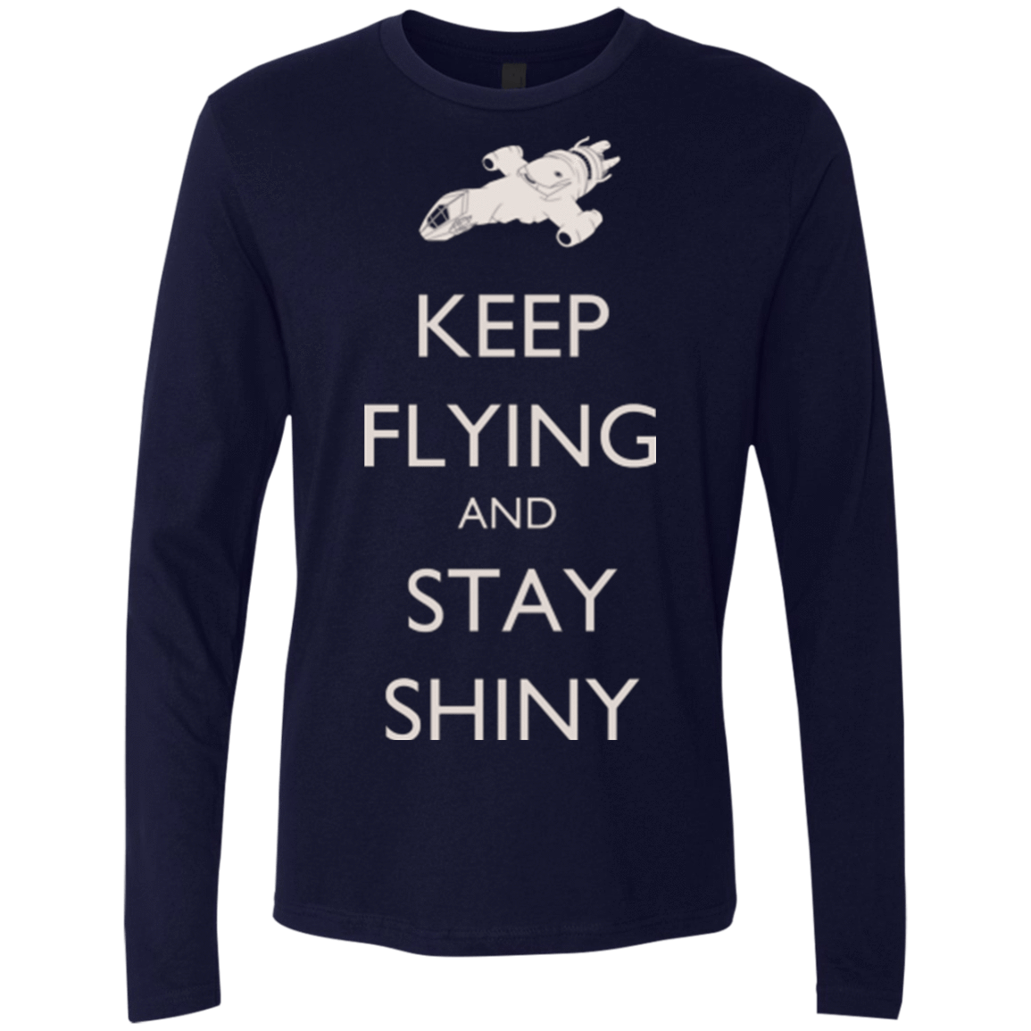 T-Shirts Midnight Navy / Small Stay Shiny Men's Premium Long Sleeve