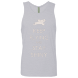 T-Shirts Heather Grey / Small Stay Shiny Men's Premium Tank Top