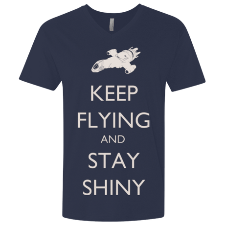 T-Shirts Midnight Navy / X-Small Stay Shiny Men's Premium V-Neck
