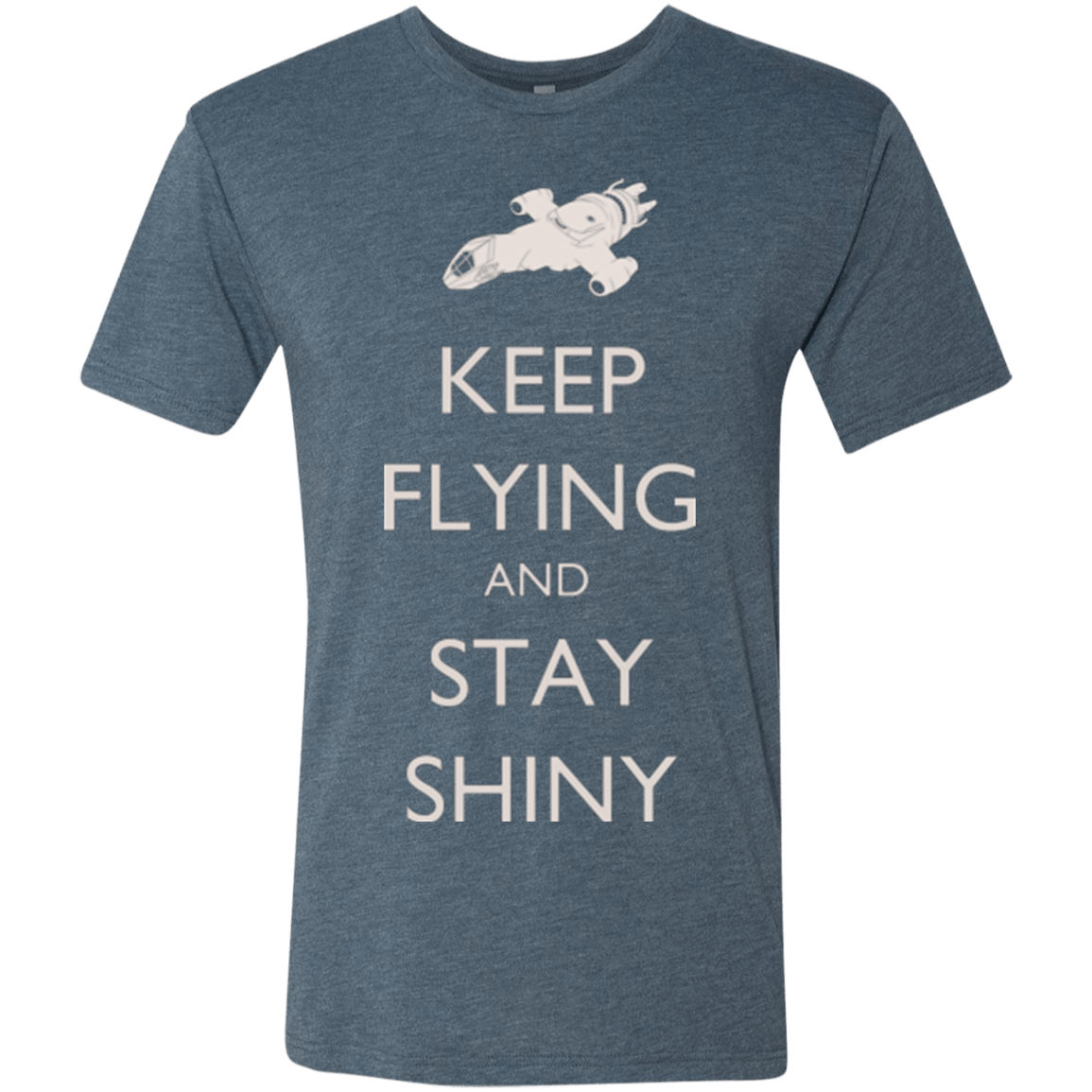 T-Shirts Indigo / Small Stay Shiny Men's Triblend T-Shirt