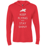 T-Shirts Vintage Red / X-Small Stay Shiny Triblend Long Sleeve Hoodie Tee