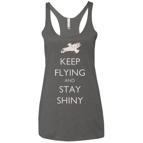 T-Shirts Premium Heather / X-Small Stay Shiny Women's Triblend Racerback Tank