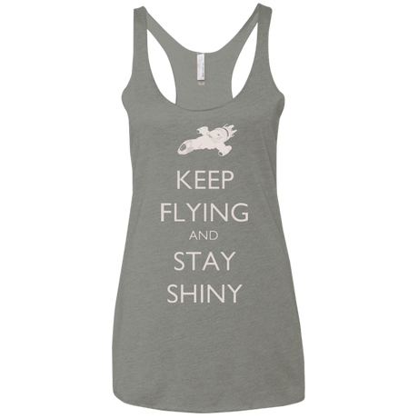T-Shirts Venetian Grey / X-Small Stay Shiny Women's Triblend Racerback Tank