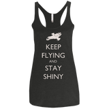 T-Shirts Vintage Black / X-Small Stay Shiny Women's Triblend Racerback Tank