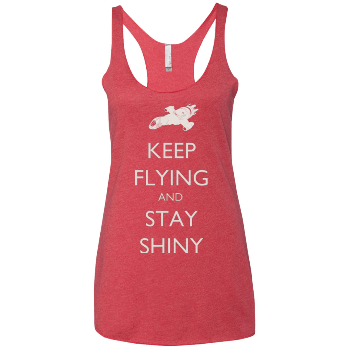 T-Shirts Vintage Red / X-Small Stay Shiny Women's Triblend Racerback Tank