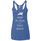 T-Shirts Vintage Royal / X-Small Stay Shiny Women's Triblend Racerback Tank