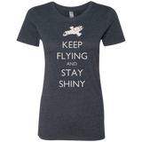 T-Shirts Vintage Navy / Small Stay Shiny Women's Triblend T-Shirt